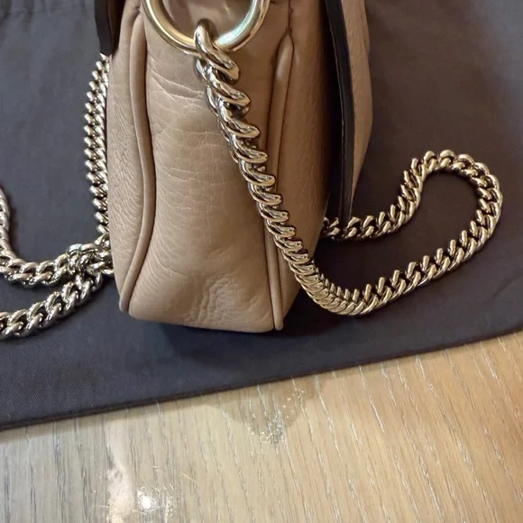 Gucci Tan Leather SoHo Flap Crossbody Bag - Picture 4 of 15